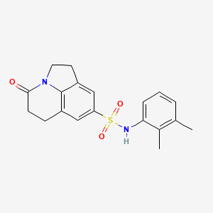 molecular formula C19H20N2O3S B2749985 N-(2,3-dimethylphenyl)-4-oxo-1,2,5,6-tetrahydro-4H-pyrrolo[3,2,1-ij]quinoline-8-sulfonamide CAS No. 898419-84-6