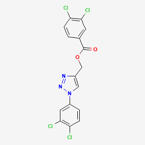 [1-(3,4-Dichlorophenyl)triazol-4-yl]methyl 3,4-dichlorobenzoate