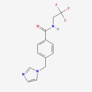 4-((1H-imidazol-1-yl)methyl)-N-(2,2,2-trifluoroethyl)benzamide