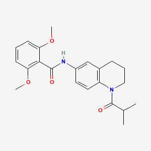 molecular formula C22H26N2O4 B2750022 N-(1-isobutyryl-1,2,3,4-tetrahydroquinolin-6-yl)-2,6-dimethoxybenzamide CAS No. 1005292-72-7