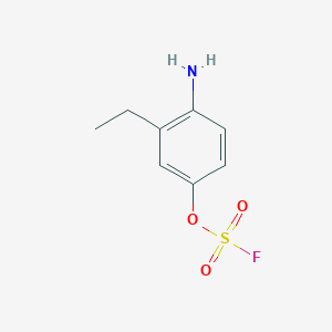 molecular formula C8H10FNO3S B2750027 1-氨基-2-乙基-4-氟磺酰氧基苯 CAS No. 2411309-21-0