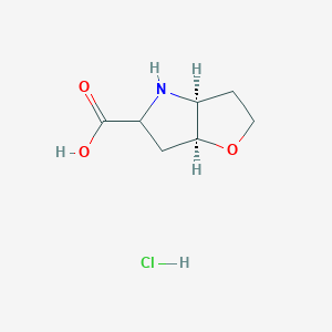 (3As,6aS)-3,3a,4,5,6,6a-hexahydro-2H-furo[3,2-b]pyrrole-5-carboxylic acid;hydrochloride