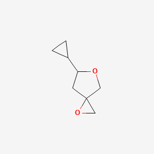 molecular formula C8H12O2 B2750048 5-Cyclopropyl-1,6-dioxaspiro[2.4]heptane CAS No. 2106709-69-5