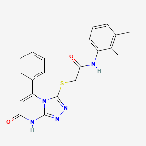 molecular formula C21H19N5O2S B2750066 N-(2,3-dimethylphenyl)-2-[(7-oxo-5-phenyl-7,8-dihydro[1,2,4]triazolo[4,3-a]pyrimidin-3-yl)thio]acetamide CAS No. 894996-07-7