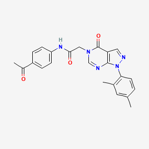 N-(4-acetylphenyl)-2-[1-(2,4-dimethylphenyl)-4-oxopyrazolo[3,4-d]pyrimidin-5-yl]acetamide