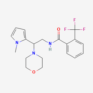 N-(2-(1-methyl-1H-pyrrol-2-yl)-2-morpholinoethyl)-2-(trifluoromethyl)benzamide