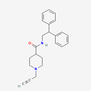 N-(2,2-diphenylethyl)-1-(prop-2-yn-1-yl)piperidine-4-carboxamide