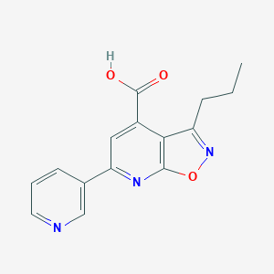 3-Propyl-6-(pyridin-3-yl)-[1,2]oxazolo[5,4-b]pyridine-4-carboxylic acid