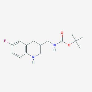 tert-butyl N-[(6-fluoro-1,2,3,4-tetrahydroquinolin-3-yl)methyl]carbamate