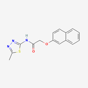 N-(5-methyl-1,3,4-thiadiazol-2-yl)-2-(naphthalen-2-yloxy)acetamide