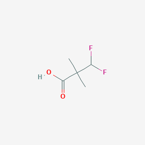 molecular formula C5H8F2O2 B2750115 3,3-二氟-2,2-二甲基丙酸 CAS No. 1022154-50-2