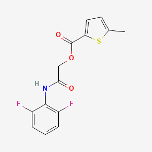 [2-(2,6-Difluoroanilino)-2-oxoethyl] 5-methylthiophene-2-carboxylate