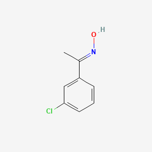 molecular formula C8H8ClNO B2750133 3'-氯代乙酰苯甲酮肟 CAS No. 24280-07-7