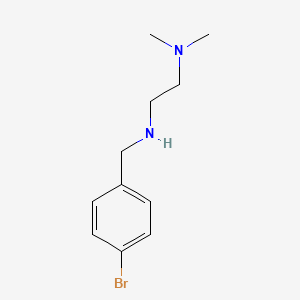 molecular formula C11H17BrN2 B2750139 [(4-Bromophenyl)methyl][2-(dimethylamino)ethyl]amine CAS No. 99862-34-7