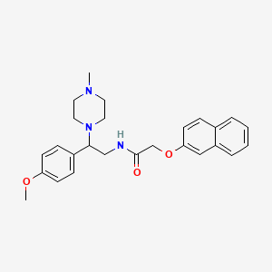 N-(2-(4-methoxyphenyl)-2-(4-methylpiperazin-1-yl)ethyl)-2-(naphthalen-2-yloxy)acetamide