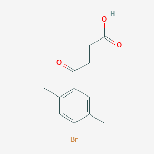 molecular formula C12H13BrO3 B2750153 4-(4-Bromo-2,5-dimethylphenyl)-4-oxobutanoic acid CAS No. 30098-34-1