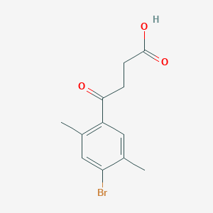 molecular formula C12H13BrO3 B2750153 4-(4-溴-2,5-二甲基苯基)-4-氧代丁酸 CAS No. 30098-34-1