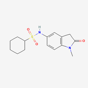 N-(1-methyl-2-oxoindolin-5-yl)cyclohexanesulfonamide