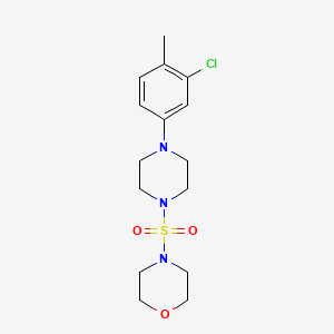 4-((4-(3-Chloro-4-methylphenyl)piperazin-1-yl)sulfonyl)morpholine