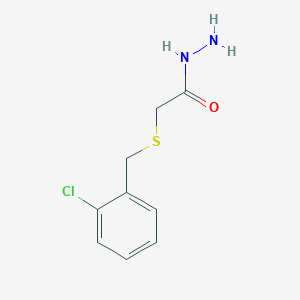 molecular formula C9H11ClN2OS B2750173 2-[(2-Chlorobenzyl)thio]acetohydrazide CAS No. 401639-42-7