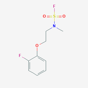 molecular formula C9H11F2NO3S B2750177 N-[2-(2-Fluorophenoxy)ethyl]-N-methylsulfamoyl fluoride CAS No. 2411258-10-9