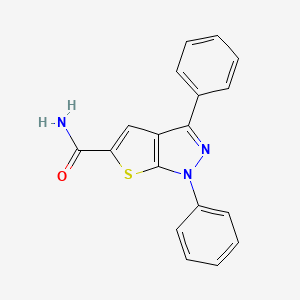 1,3-diphenyl-1H-thieno[2,3-c]pyrazole-5-carboxamide