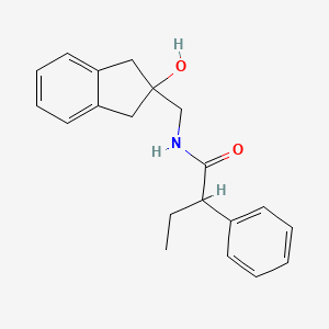 N-((2-hydroxy-2,3-dihydro-1H-inden-2-yl)methyl)-2-phenylbutanamide