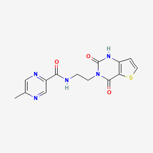 N-(2-(2,4-dioxo-1,2-dihydrothieno[3,2-d]pyrimidin-3(4H)-yl)ethyl)-5-methylpyrazine-2-carboxamide