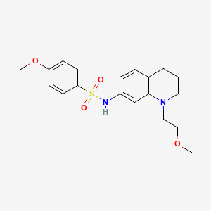 4-methoxy-N-(1-(2-methoxyethyl)-1,2,3,4-tetrahydroquinolin-7-yl)benzenesulfonamide