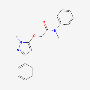 N-methyl-2-[(1-methyl-3-phenyl-1H-pyrazol-5-yl)oxy]-N-phenylacetamide