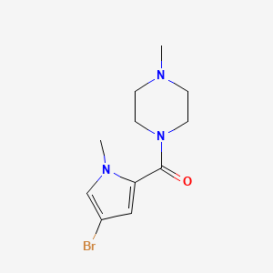 molecular formula C11H16BrN3O B2750237 (4-bromo-1-methyl-1H-pyrrol-2-yl)(4-methylpiperazino)methanone CAS No. 923150-19-0