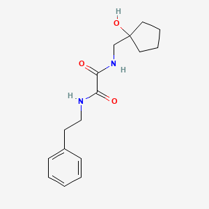 molecular formula C16H22N2O3 B2750239 N1-((1-hydroxycyclopentyl)methyl)-N2-phenethyloxalamide CAS No. 1226445-91-5