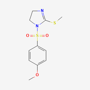 1-(4-Methoxyphenyl)sulfonyl-2-methylsulfanyl-4,5-dihydroimidazole