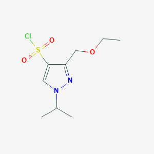 3-(ethoxymethyl)-1-isopropyl-1H-pyrazole-4-sulfonyl chloride