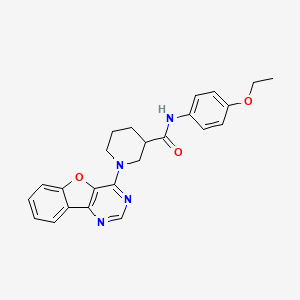molecular formula C24H24N4O3 B2750254 1-[1]benzofuro[3,2-d]pyrimidin-4-yl-N-(4-ethoxyphenyl)piperidine-3-carboxamide CAS No. 1112392-96-7