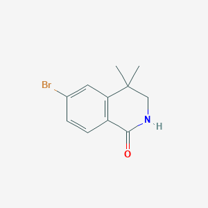 6-bromo-4,4-dimethyl-3,4-dihydroisoquinolin-1(2H)-one