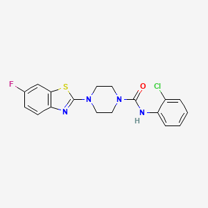 N-(2-chlorophenyl)-4-(6-fluorobenzo[d]thiazol-2-yl)piperazine-1-carboxamide