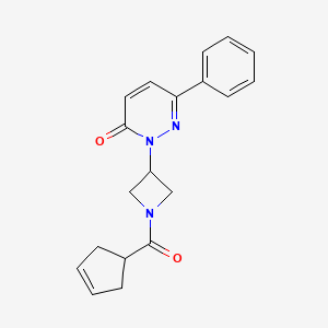 2-[1-(Cyclopent-3-ene-1-carbonyl)azetidin-3-yl]-6-phenylpyridazin-3-one