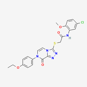 N-(5-chloro-2-methoxyphenyl)-2-((7-(4-ethoxyphenyl)-8-oxo-7,8-dihydro-[1,2,4]triazolo[4,3-a]pyrazin-3-yl)thio)acetamide