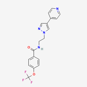 N-{2-[4-(pyridin-4-yl)-1H-pyrazol-1-yl]ethyl}-4-(trifluoromethoxy)benzamide