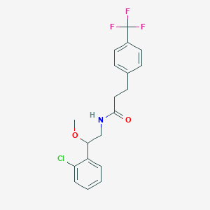 N-(2-(2-chlorophenyl)-2-methoxyethyl)-3-(4-(trifluoromethyl)phenyl)propanamide