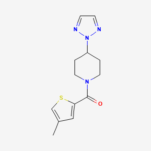 molecular formula C13H16N4OS B2750312 (4-(2H-1,2,3-triazol-2-yl)piperidin-1-yl)(4-methylthiophen-2-yl)methanone CAS No. 2034473-63-5