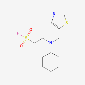 2-[Cyclohexyl(1,3-thiazol-5-ylmethyl)amino]ethanesulfonyl fluoride