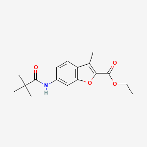Ethyl 3-methyl-6-pivalamidobenzofuran-2-carboxylate