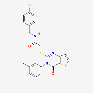 N-(4-chlorobenzyl)-2-{[3-(3,5-dimethylphenyl)-4-oxo-3,4-dihydrothieno[3,2-d]pyrimidin-2-yl]sulfanyl}acetamide