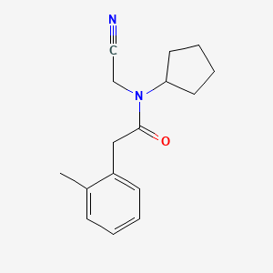 molecular formula C16H20N2O B2750340 N-(cyanomethyl)-N-cyclopentyl-2-(2-methylphenyl)acetamide CAS No. 1355541-67-1