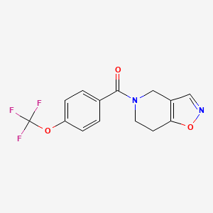 (6,7-dihydroisoxazolo[4,5-c]pyridin-5(4H)-yl)(4-(trifluoromethoxy)phenyl)methanone