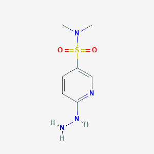 6-hydrazinyl-N,N-dimethylpyridine-3-sulfonamide