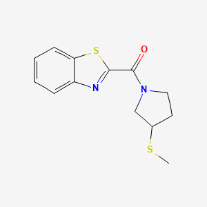Benzo[d]thiazol-2-yl(3-(methylthio)pyrrolidin-1-yl)methanone
