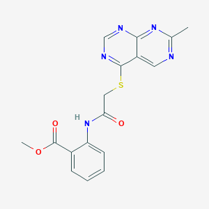 molecular formula C17H15N5O3S B2750390 N-(4-bromophenyl)-8-methoxy-2-(thiomorpholin-4-ylcarbonyl)quinolin-4-amine CAS No. 1116005-98-1
